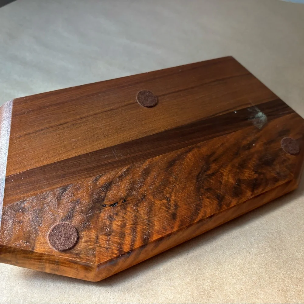 Vintage Wooden dresser butler with Metal details